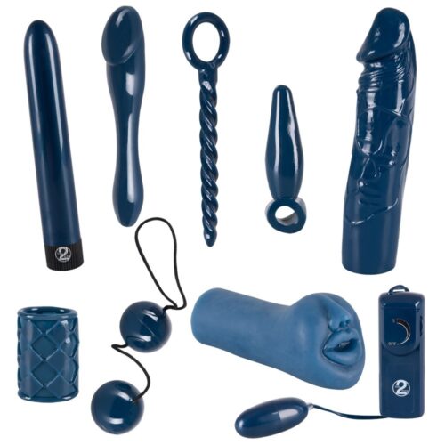 Midnight Blue Dildo and Vibrator set