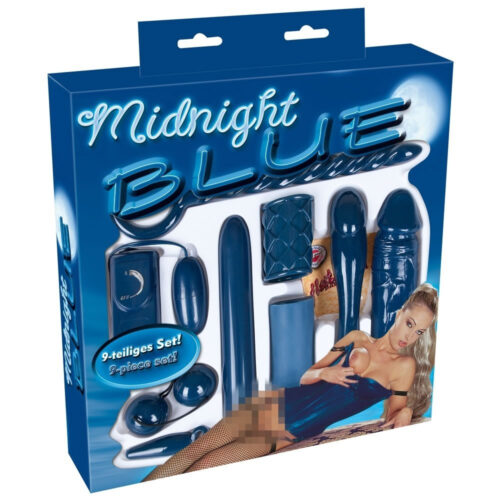 Midnight Blue Dildo and Vibrator set